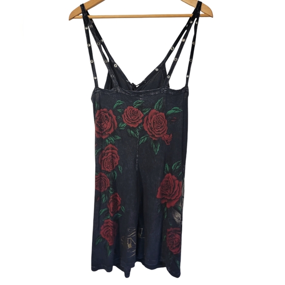 Sinful M Dress With Skull and Roses - Picture 2 of 6